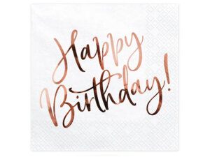 Partydeco 20 Servietten Happy Bithday 72830241