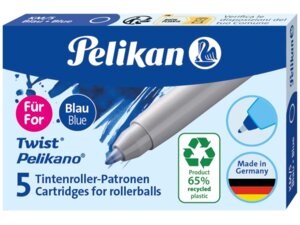 Pelikan Tintenrollerpatrone Twist eco blau 824682
