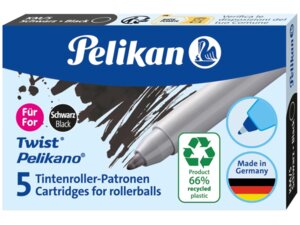 Pelikan Tintenrollerpatrone Twist eco schwa 824699