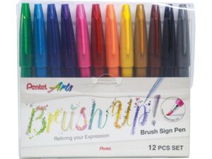 Pentel Brush Sign Pen SES15C12ST1A1