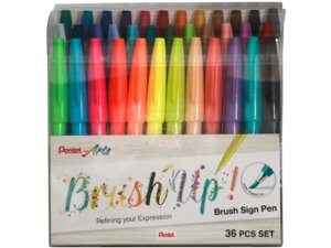 Pentel Brush Sign Pen SES15C36ST1