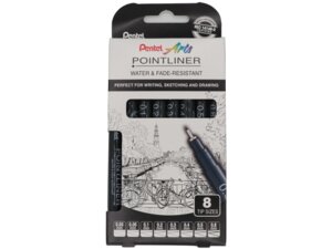 Pentel Fineliner Pigment POINTLINER YS20P8