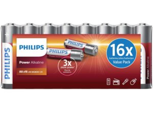 Philips Batterie Power Alkaline AA LR6P16F
