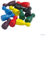 Philos Halmakegel - 18x40 mm - 60 Stk. farbig sortiert 593051