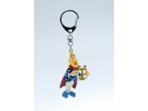 PLASTOY Troubadix mit Leier - Schlüsselanhänger PLA60432