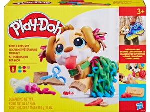 Play-Doh Tierarzt 5 Dosen Knete, Hundefigur, 63109395