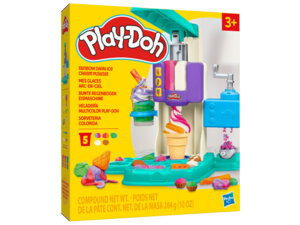 Play-Doh Regenbogen Eismaschine 5 Dosen Knete, Glacébehälter, Zubehör, ab 3 Jahren 63109878