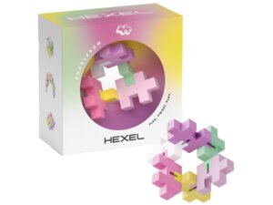 Plus-Plus Hexel Flex Bausteine, pink 3487A4