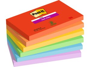 Post-it Super Sticky Notes 127x76mm 6556SSPLAYA1