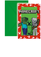 Procos 6 Einladungskarten Minecraft 72895658