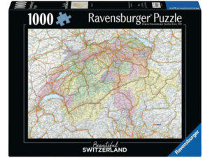 Ravensburger Puzzle Schweizerkarte Beautiful Switzerland, 1000 Teile, 70x50 cm, ab 14 Jahren 60000370