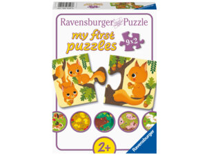 Ravensburger Puzzle Tiere und ihre Kinder my first puzzles, 9x2 Teile, 18x10 cm, ab 2 Jahren 60003123