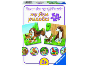 Ravensburger Puzzle Tierfamilien auf dem Bauernhof, 2 Teile, 18x10 cm, ab 2 Jahren 60005072