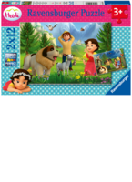 Ravensburger Puzzle Heidi Gemeinsame Zeit in den Bergen, 2x12 Teile, 26x 18 cm, Poster, ab 3 Jahren 60005143