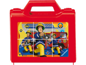 Ravensburger Würfelpuzzle Sam der Feuer- wehrmann, 6 Teile, im Koffer 12x8 cm, Kunststoff, ab 3 J. 60007437