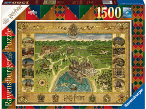 Ravensburger Puzzle Hogwarts Karte Harry Potter, 1500 Teile, 80x60 cm, Softclick, 12 J. 60016599