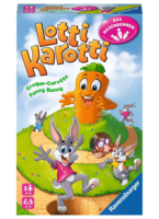 Ravensburger Lotti Karotti Hasenrennen, d/f/i ab 4 Jahren, 2-4 Spieler, Wettrennen mit Glücksrad 60520962