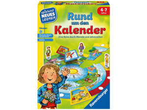 Ravensburger Rund um den Kalender, d ab 4 Jahren, 2-4 Spieler, spielend lernen 60524984