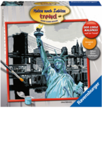 Ravensburger Malset New York Malen nach Zahlen, 20x20 cm, ohne Rahmen, ab 12 Jahren 64728461
