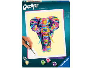 Ravensburger Malset Funky Elephant, d/f/i CreArt, Malen nach Zahlen, 24x30 cm, ab 12 Jahren 64728995