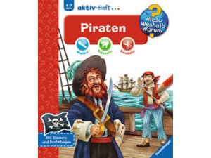 Ravensburger Piraten, Aktiv-Heft Wieso? Weshalb? Warum? ab 4 Jahren, 24x27 cm 66232694
