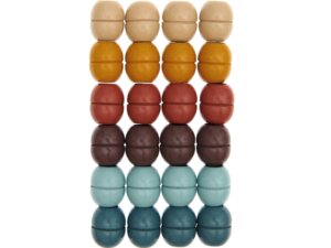 RicoDesign Rico Holzperlen Makramee erdfarben 500230