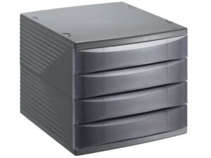 Rotho BÃ¼robox 4 SchÃ¼be geschl. Quadra 1108008853