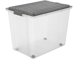Rotho Stapelbox A3 mit Rollen 70 l COMPACT 1164908812