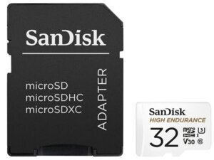 SanDisk microSDHC 32GB HE w/Adapter SDSQQNR032GGN6IA