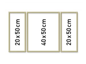 SCHIPPER Arts & Crafts Malen nach Zahlen - Alurahmen Tripty. Gold 50 x 80 cm 605140707