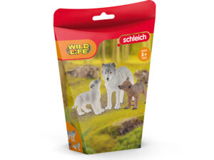 Schleich Wolfsmutter mit Welpen 2979