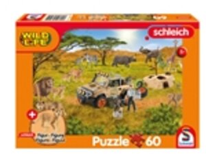 Schmidt Spiele Wild Life in der Sarvanne 60 Teile (inkl. Figur) 56466