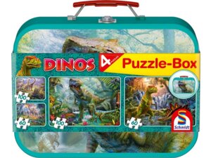 Schmidt Spiele Puzzle-Box Dinos 60 Teile 2x100 Teile 56495