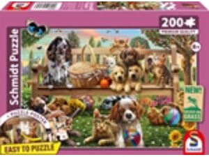 Schmidt Spiele Gartenpicknick für Hund und Katze 200 Teile 56534
