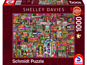 Schmidt Spiele Puzzle: Künstlermaterialien, Shelley Davies: (1000 Teile) SSP59698