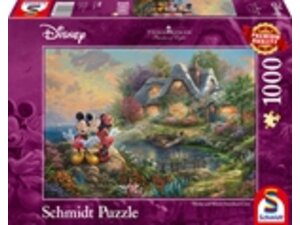Schmidt Spiele Puzzle: Thomas Kinkade Disney Sweethearts Mickey & Minnie (1000 Teile) SSP59639