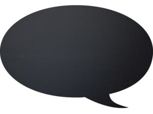Securit Kreidetafel Silh. KlettSprechblase FBBUBBLE