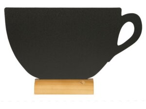 Securit Tischkreidetafel Silhouette Tasse FBTCUP