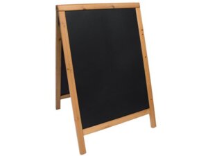 Securit KreidetafelstÃ¤nder Teak Finish SBDWTE85