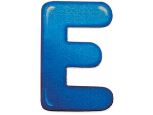 Selecta Holzbuchstaben E 5x7 cm, selbstklebend, gut wieder ablösbar 60302505