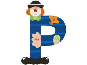 Sevi Buchstabe Clown P Holz, 10 cm 46081752