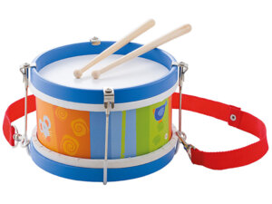 Sevi Trommel bunt 22x16 cm, 2 Holzschlegel, Umhängeband, ab 3 Jahren 46082013