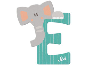 Sevi Buchstabe E Elefant Holz, 10 cm In 3 Farben assortiert! 46083005A1