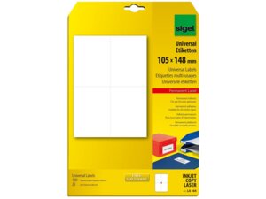 Sigel Universal-Etiketten weiss (I/L/C) LA164