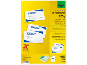 Sigel Visitenkarten, hochweiss Edelkarton LP799A1