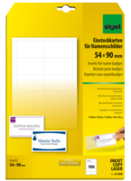 Sigel PC-Einsteckkarten f. Namensschilder LP898A1