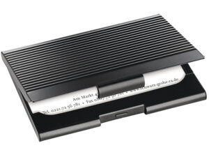Sigel Visitenkarten-Etui, schwarz, matt VZ134A1