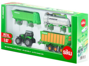 Siku Deutz mit Joskin Anhängerset Siku Farmer, 1:87, Metall, Kunststoff, ab 3 Jahren 18482