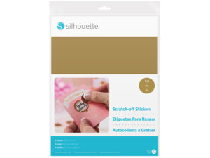 Silhouette Aufkratz Papiersticker gold MEDIASCRATCHGLD
