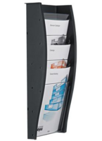Styro Wandprospekthalter 5 Fächer 128-3600292